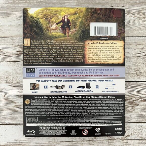 4/$25 The Hobbit: An Unexpected Journey (Blu-ray Disc, 2013, 4-Disc Set - Picture 3 of 6
